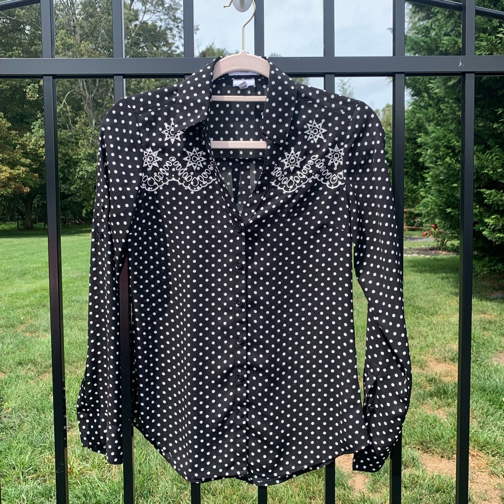 Express Slim Fit Embroidered Portofino Shirt